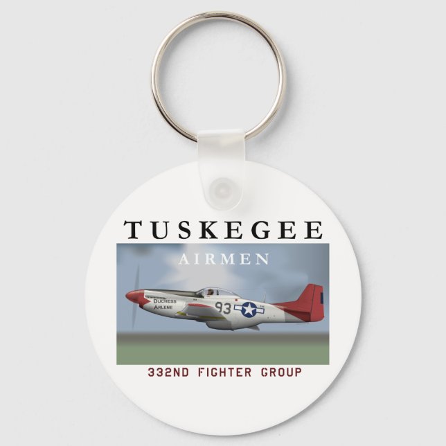 P51D 332nd Fighter Group Key Ring (Front)