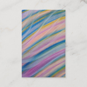 P6 Unique Colorful Abstract Art Business Card