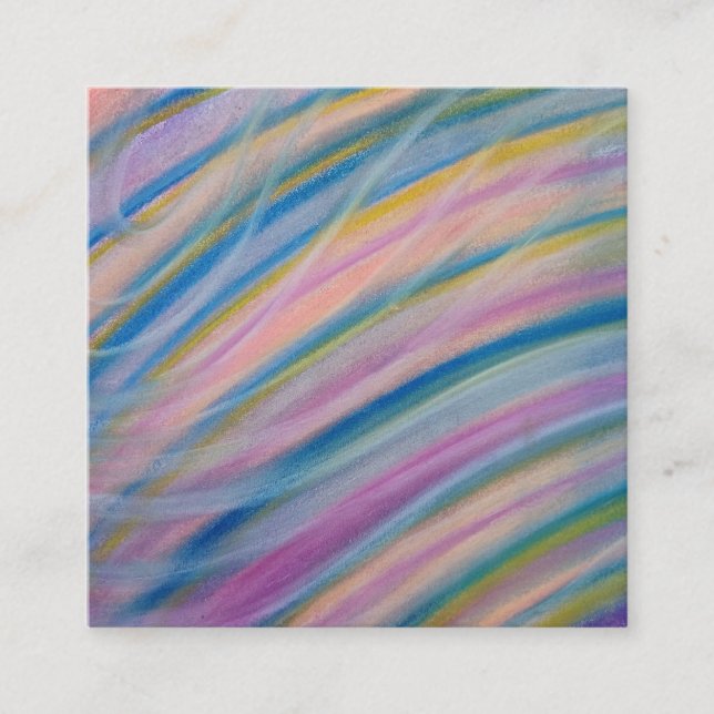 P6 Unique Colourful Abstract Art Appointment Card (Front)