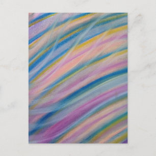 P8 Unique Colourful Abstract Art Postcard