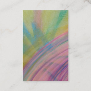 P9 Unique Colorful Abstract Art Business Card