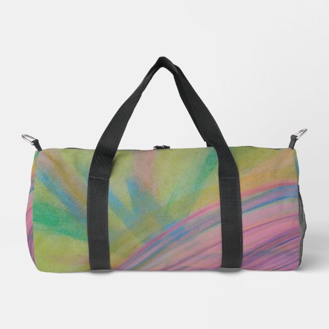 P9 Unique Colourful Abstract Art Duffle Bag (Front)