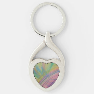 P9 Unique Colourful Abstract Art Key Ring