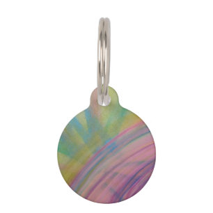 P9 Unique Colourful Abstract Art Pet Tag