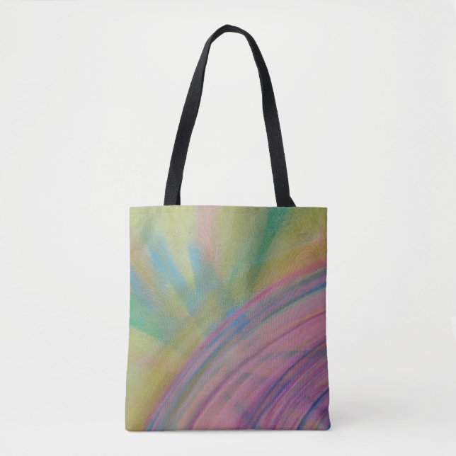 P9 Unique Colourful Abstract Art Tote Bag (Front)