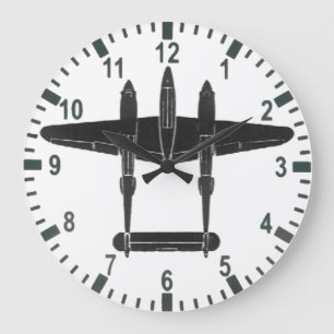 P-38 Lightning Altimeter Large Clock