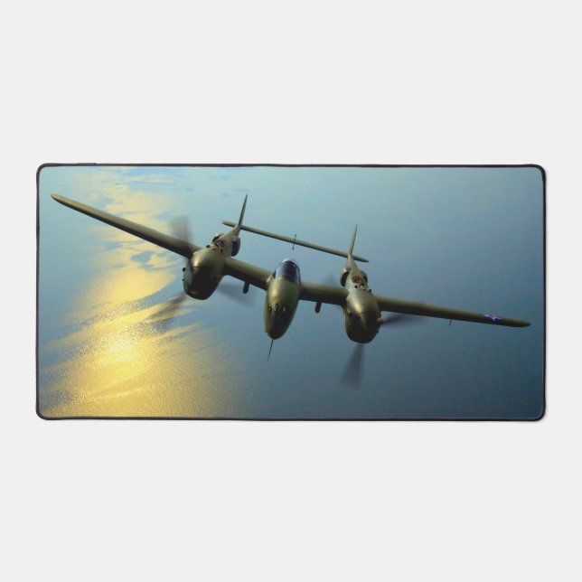 P-38 LIGHTNING DESK MAT (Front)