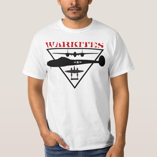 p-38 lightning-warkites T-Shirt (Front)