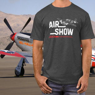 P-40 Vintage Aeroplane Airshow WWII Custom Year T-Shirt