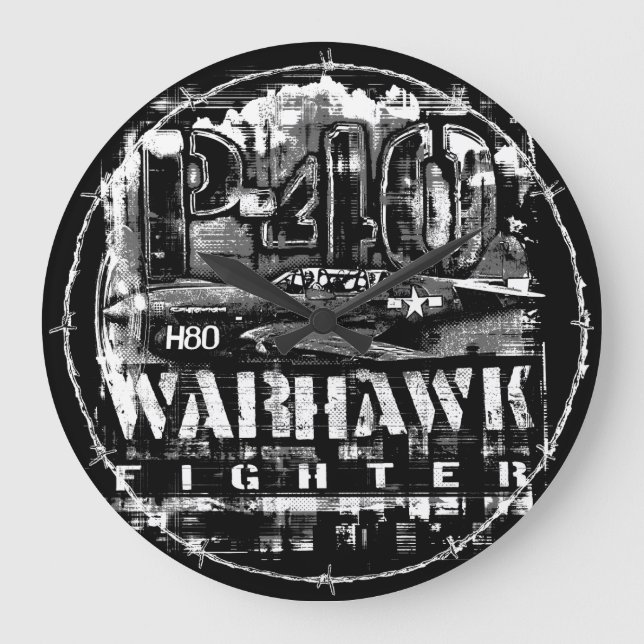 P-40 Warhawk Large Clock (Front)
