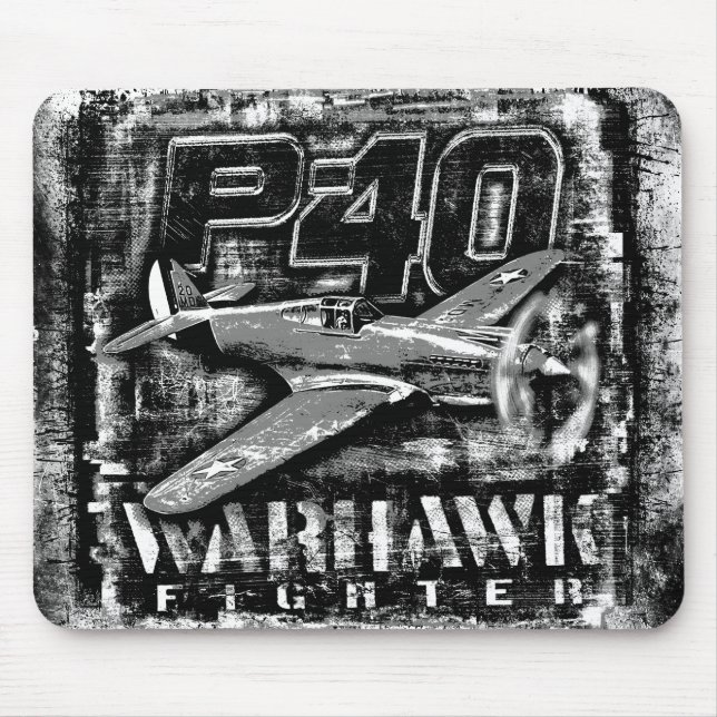 P-40 Warhawk Mouse Pad (Front)