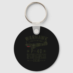 P-40 Warhawk Ww2 Fighter Aircraft First To The Fig Key Ring