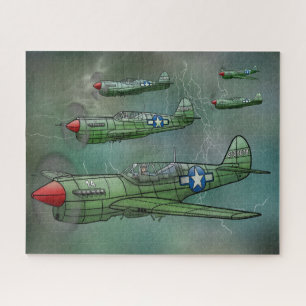 P-40 Warhawks Flying is a Storm Puzzle 520 Pieces