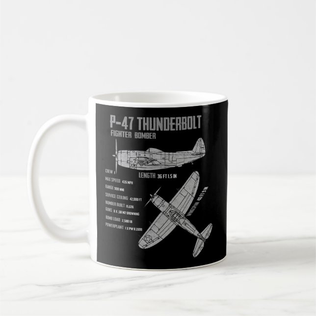 P-47 Thunderbolt Coffee Mug (Left)
