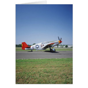 P-51 C Tuskegee Red Tail aeroplane at the CAF Air