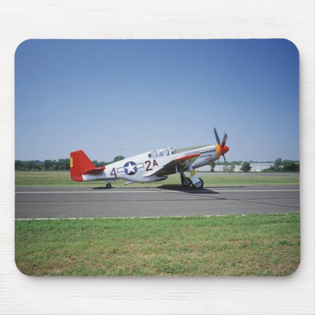 P-51 C Tuskegee Red Tail aeroplane at the CAF Air Mouse Pad (Front)