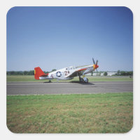 P-51 C Tuskegee Red Tail aeroplane at the CAF Air