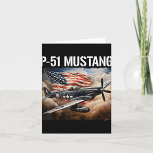 P-51 Mustang American Ww2 Fighter Aeroplane P-51 M Card