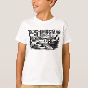 P-51 Mustang Kids' Basic Hanes Tagless ComfortSof T-Shirt