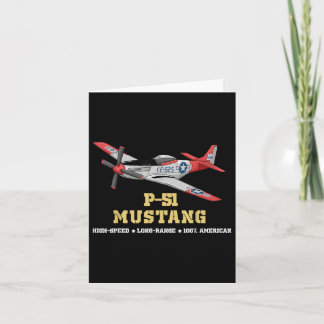 P-51 Mustang World War Ii Fighter Bomber  Card