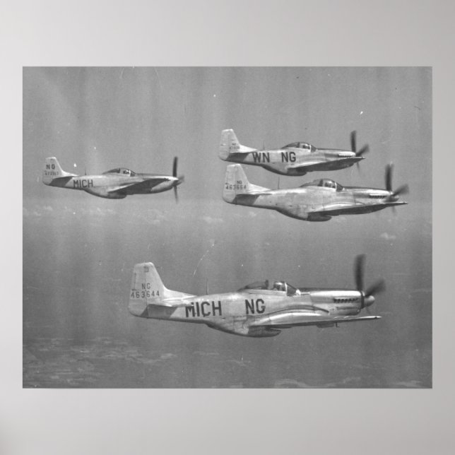 P-51 Mustangs Poster (Front)