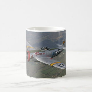 p-51 plane magic mug