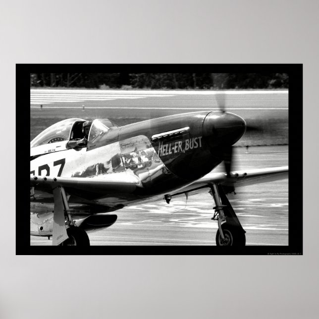 P-51D Mustang - Hell-er Bust Poster (Front)