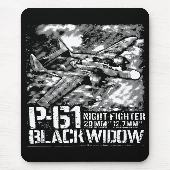 P-61 Black Widow Mouse Pad (Front)