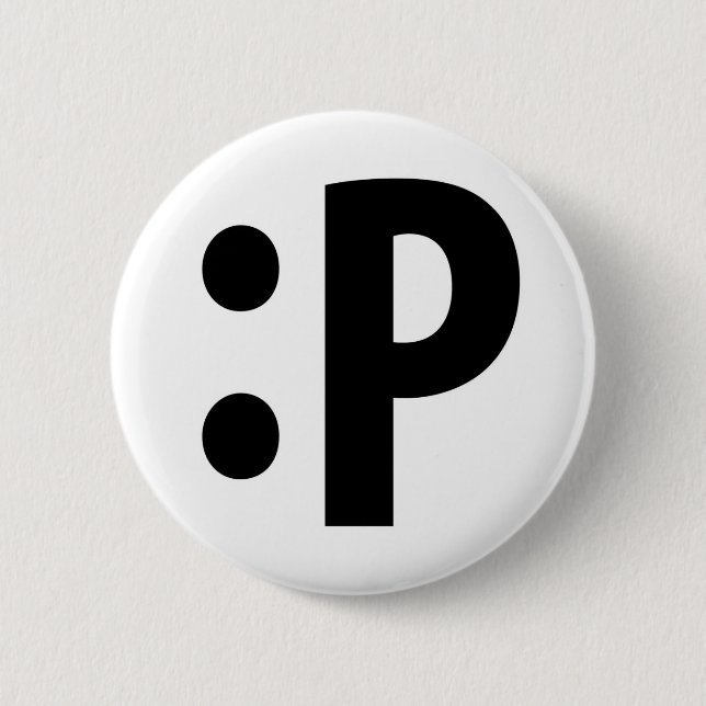 :P 6 CM ROUND BADGE (Front)