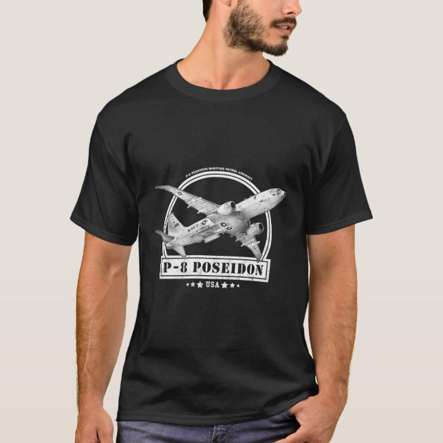 P-8 Poseidon Aircraft T-Shirt (Front)