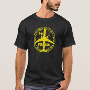P 8 Poseidon Military Aircraft Vintage Distressed  T-Shirt