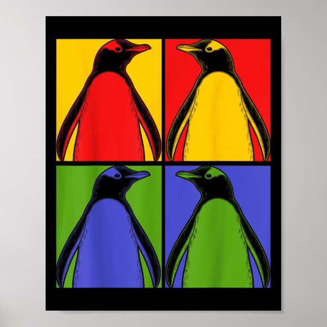 P Art Antarctic Animal Lover Zoo Keeper Gift Cute  Poster (Front)