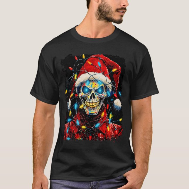 P Art Halloween Design Strawman Ecrow Christmas Ho T-Shirt (Front)