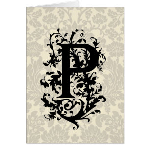 P Baroque monogram