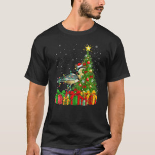 P Bird  Xmas Holiday Santa P Christmas Tree T-Shirt