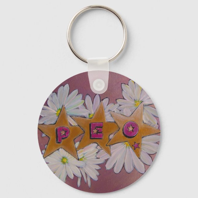 P.E.O. Sisterhood Key Ring (Front)