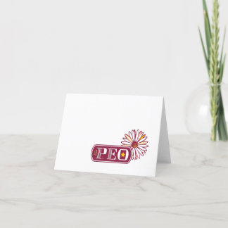 P.E.O. stationery Thank You Card