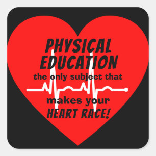 P.E. Proud Mouse Pad Square Sticker