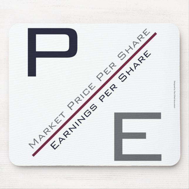 "P/E Ratio" Mouse Pad (Front)