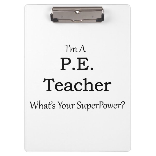 P.E. Teacher Clipboard (Front)