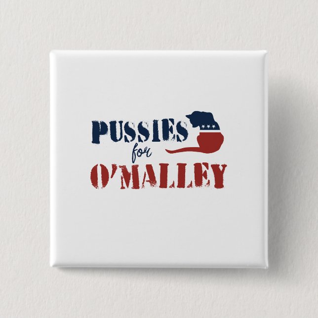 P for O'Malley 15 Cm Square Badge (Front)