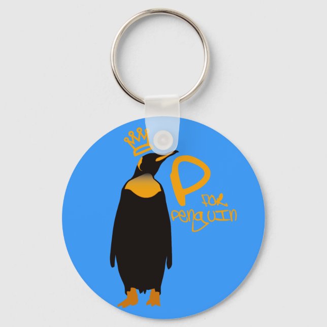 P for Penguin Key Ring (Front)