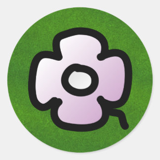 P. Foural round Classic Round Sticker