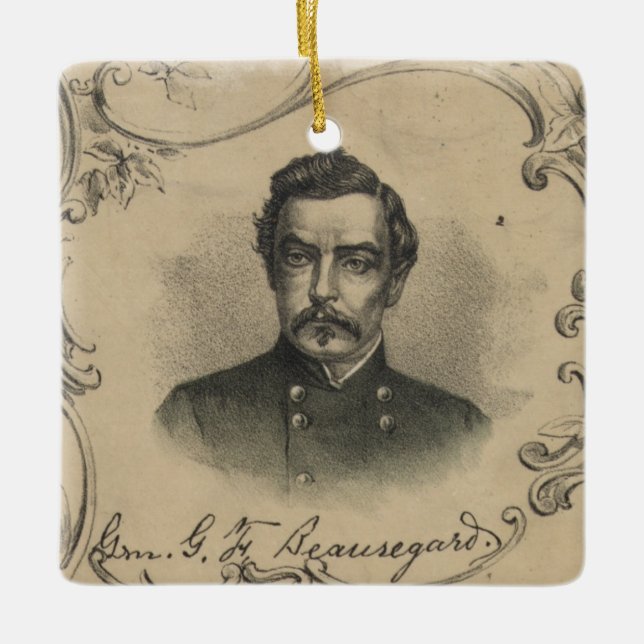P.G.T. Beauregard Ceramic Ornament (Front)
