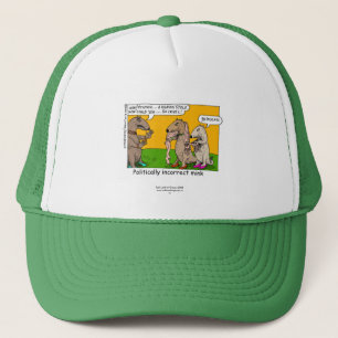 P.I. Mink (Human Stole) Cartoon On Cap