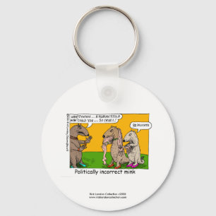 P.I. Mink (Human Stole) Cartoon On Novelty Magnet Key Ring