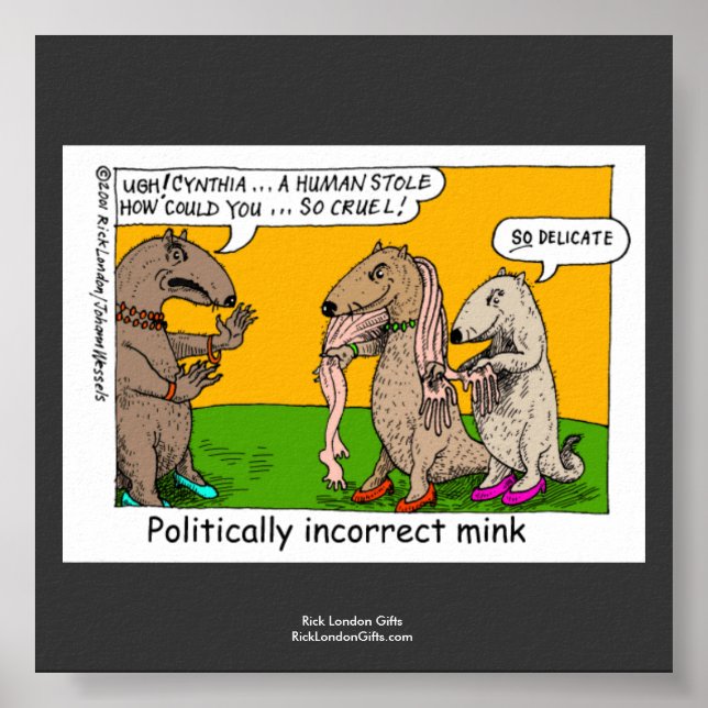 P.I. Mink (Human Stole) Cartoon Quality Poster (Front)