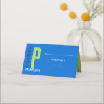 P INITIAL COLLECTION Bar Mitzvah Seating Escort Place Card<br><div class="desc">WELCOME! All my designs are ONE-OF-A-KIND original pieces of artwork designed by me! You can only find them here! I can change the colour of almost any design to fit your needs. I can even add you child's hebrew name to the invite, just ask me how. Feel free to email...</div>