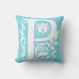 P Initial letter Monogram - Cushion