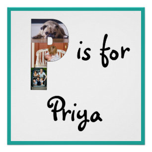 P is for Name Poster